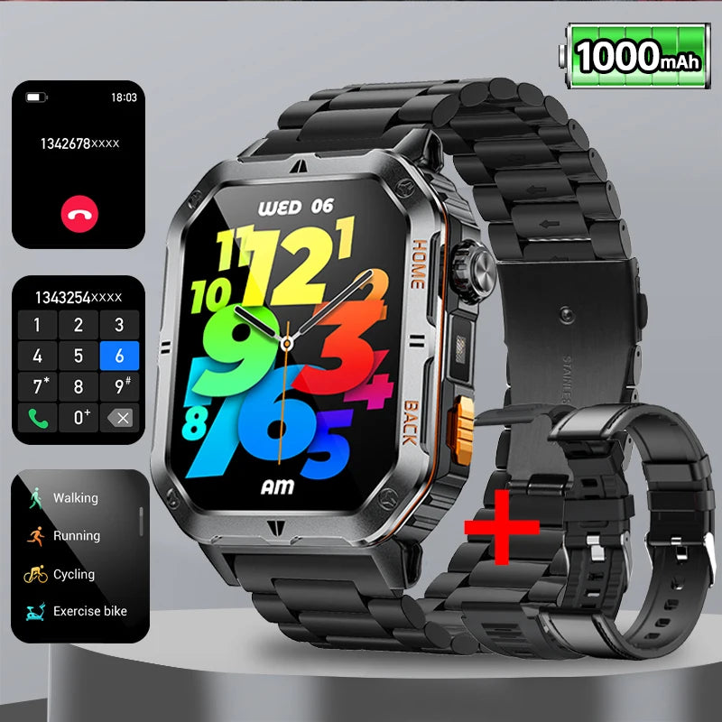 ⌚ 2.01” AMOLED GPS Smart Watch with Bluetooth Calling 🚀