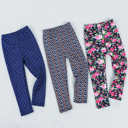 Premium Kids Winter Velvet Leggings – Thick Warm Cartoon Pants