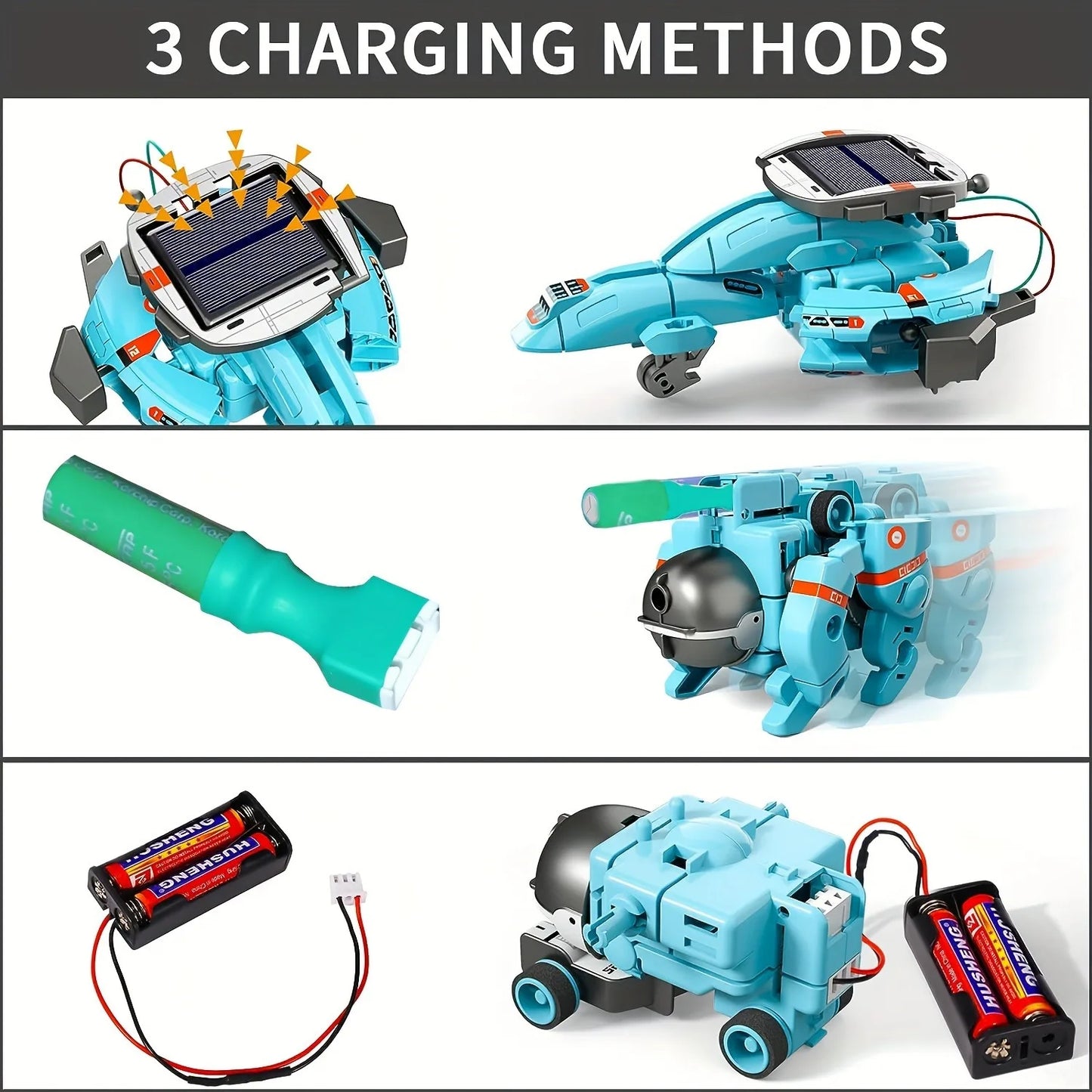 6-in-1 STEM Solar Robot Kit – Educational Science Building Toy