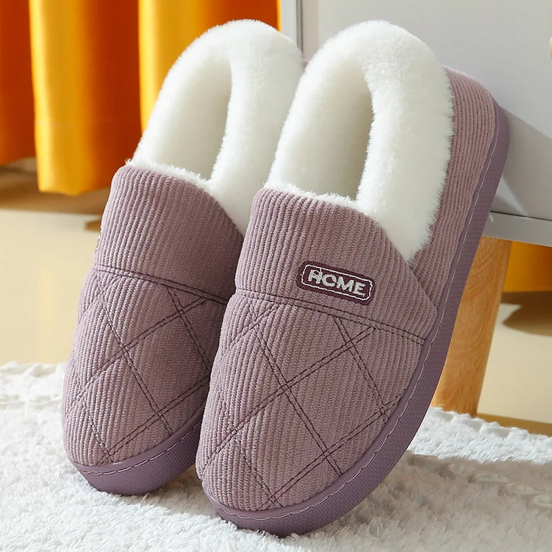 Glomexia Women Fur Plush Slippers ❄️ | Cozy Winter Slides
