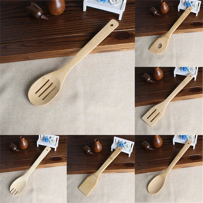 🥄 ✨ Glomexia Bamboo Kitchen Utensil Set