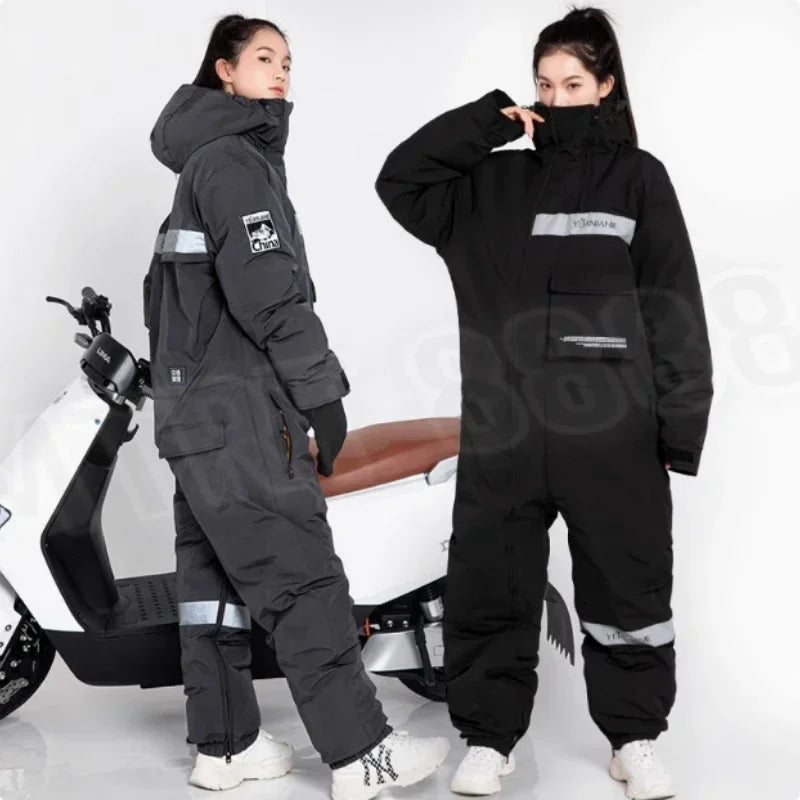 Winter Waterproof One-Piece Ski Suit ❄️ Windproof Warm Gear