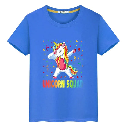 Unicorn Print Cotton Kids T-Shirt ✨