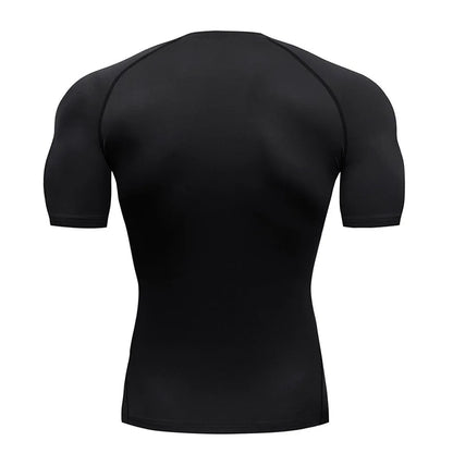 🦇💪 Men’s Bat Print Compression Tee | Gym Fit 🏃‍♂️
