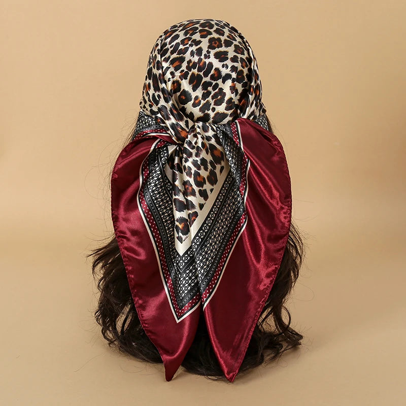 Premium 90x90 Paisley Fashion Scarf | Women Headband | GLOMEXIA