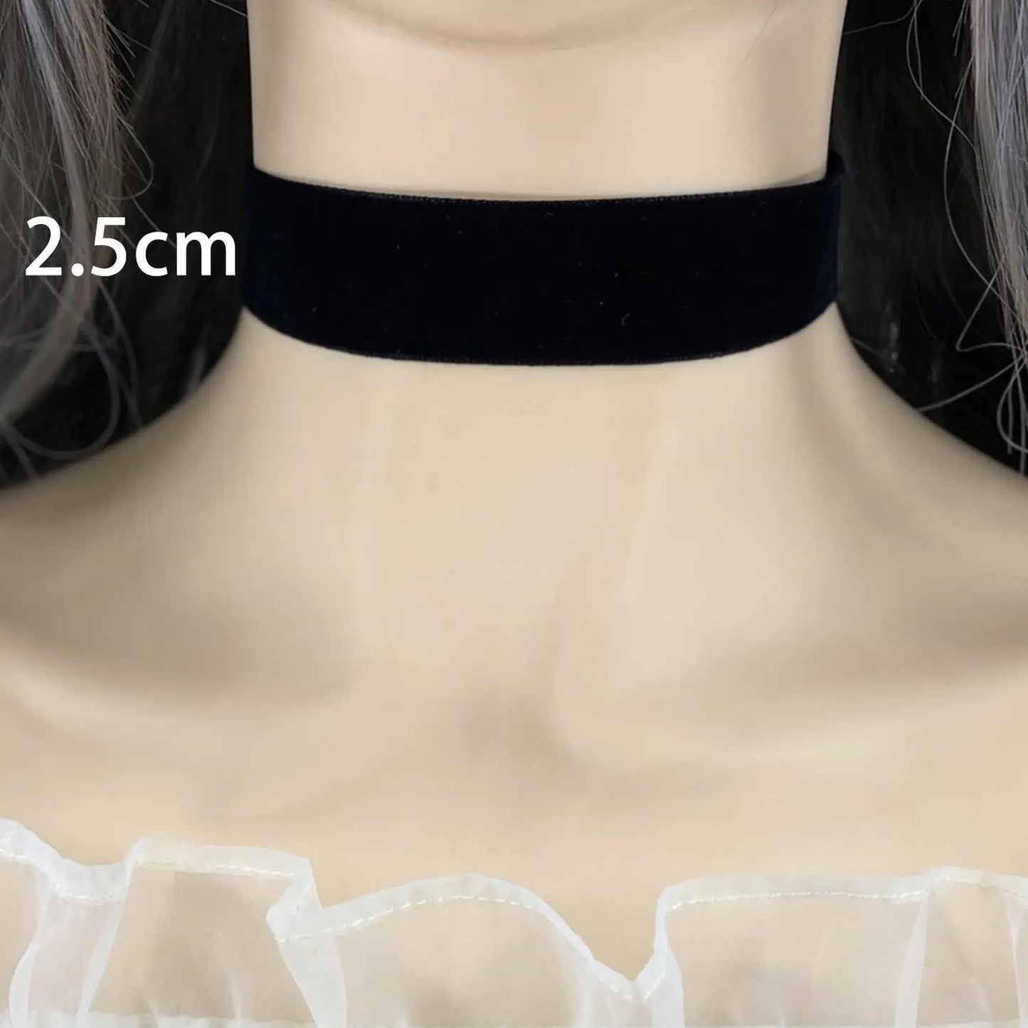 Black Velvet Gothic Choker Necklace
