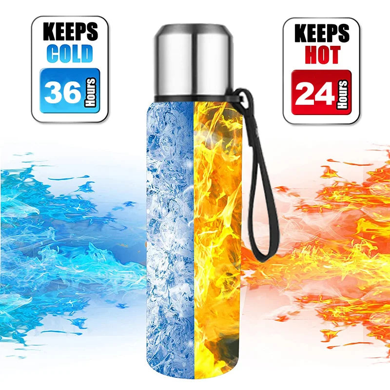 Glomexia Insulated Stainless Steel Thermos Bottle – 500ml to 1500ml