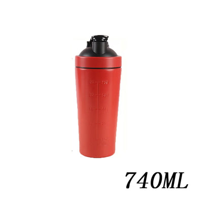 🥤 Stainless Steel Protein Shaker Bottle – Leak Proof Gym Fitness Cup