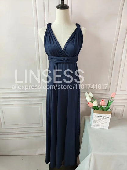 Rust Infinity Multiway Maxi Dress – Bridesmaid & Evening Gown