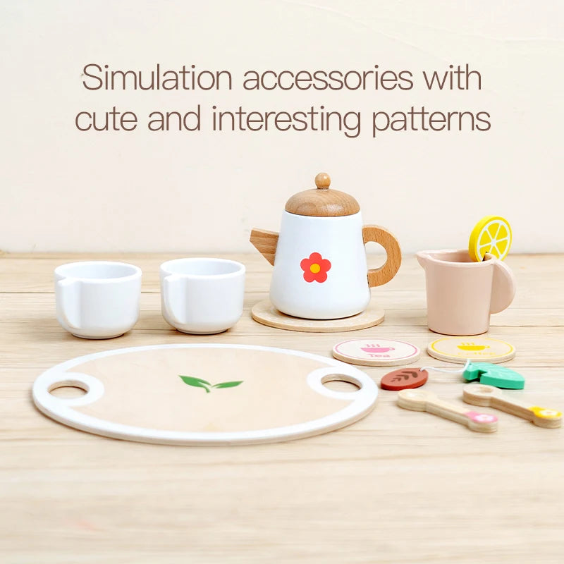 Glomexia Wooden Tea Play Set