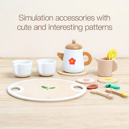 Glomexia Wooden Tea Play Set