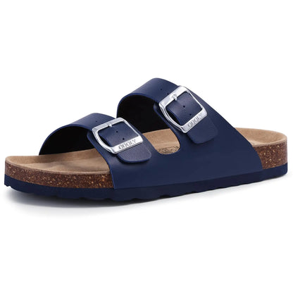 Women Suede Cork Mules 👡 | Arch Support Buckle Clogs