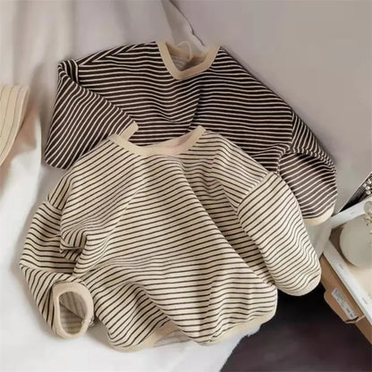 👕🍃 Kids Striped Full Sleeve Tee | Spring Casual 😊