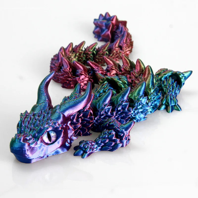 3D Printed Articulated Magic Dragon – Movable Joint Fidget Toy