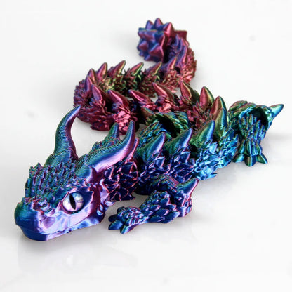 3D Printed Articulated Magic Dragon – Movable Joint Fidget Toy