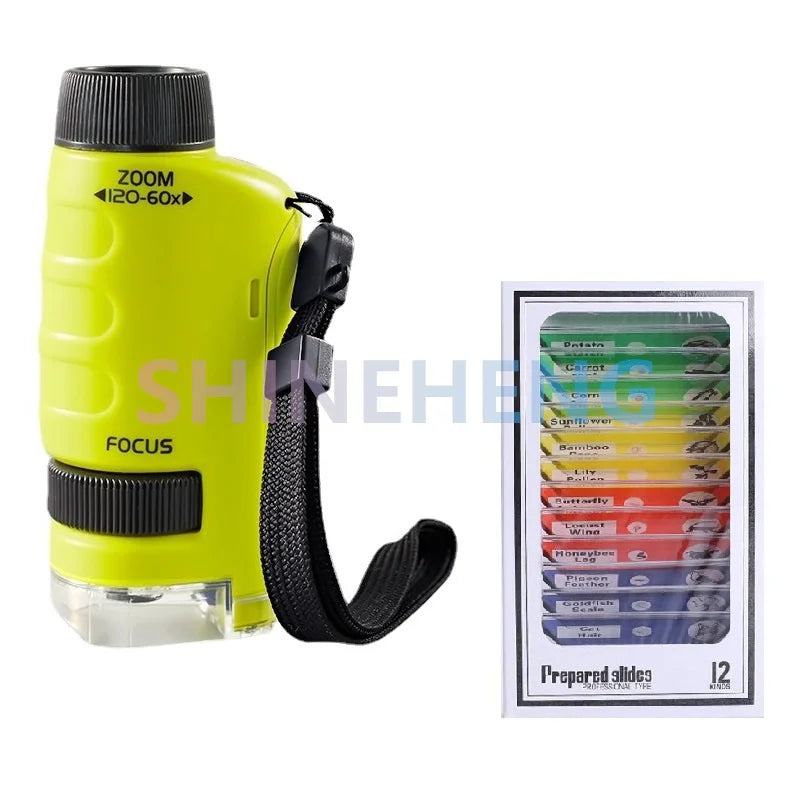 Glomexia Pocket Microscope for Kids (60–120X) 🔬