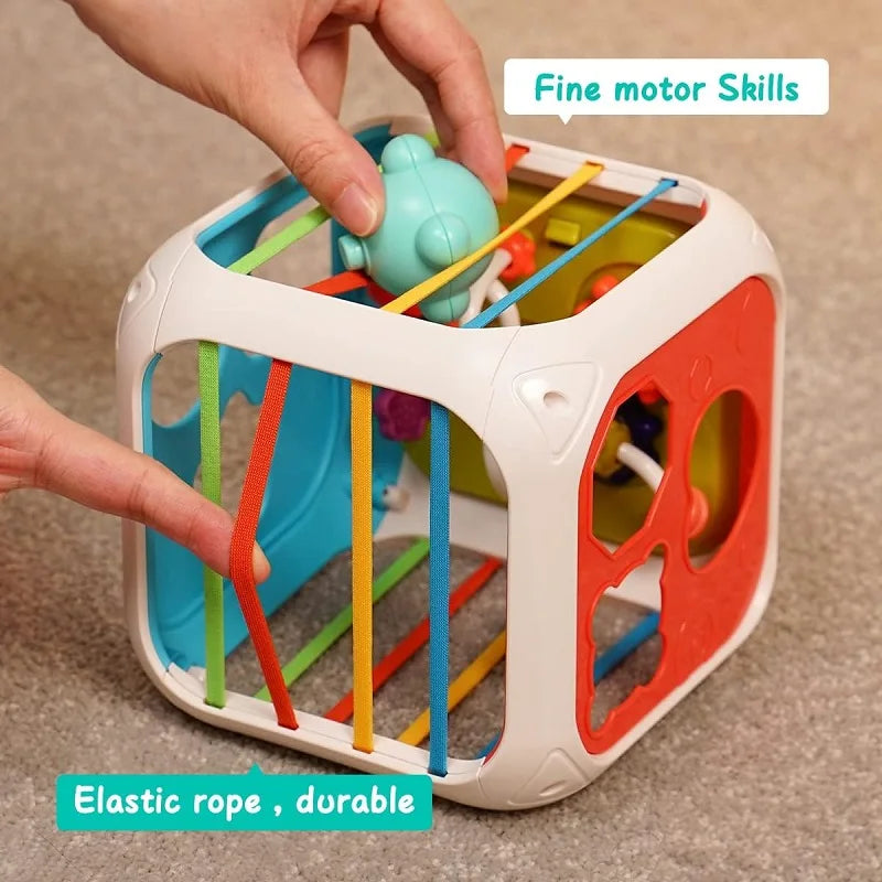 7-in-1 Baby Sensory Shape Sorter Toy – Montessori Learning Set