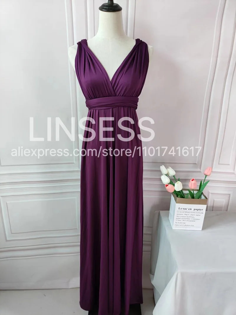 Rust Infinity Multiway Maxi Dress – Bridesmaid & Evening Gown