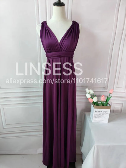 Rust Infinity Multiway Maxi Dress – Bridesmaid & Evening Gown