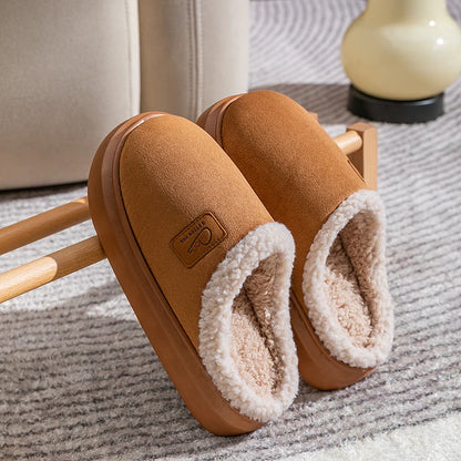 Women Winter Platform Slippers ❄️🥿 | Plush Faux Suede