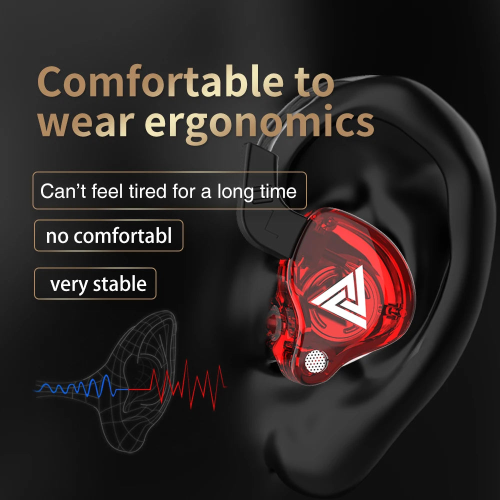 🎧 QKZ Wired In-Ear Earphones with Mic ✨