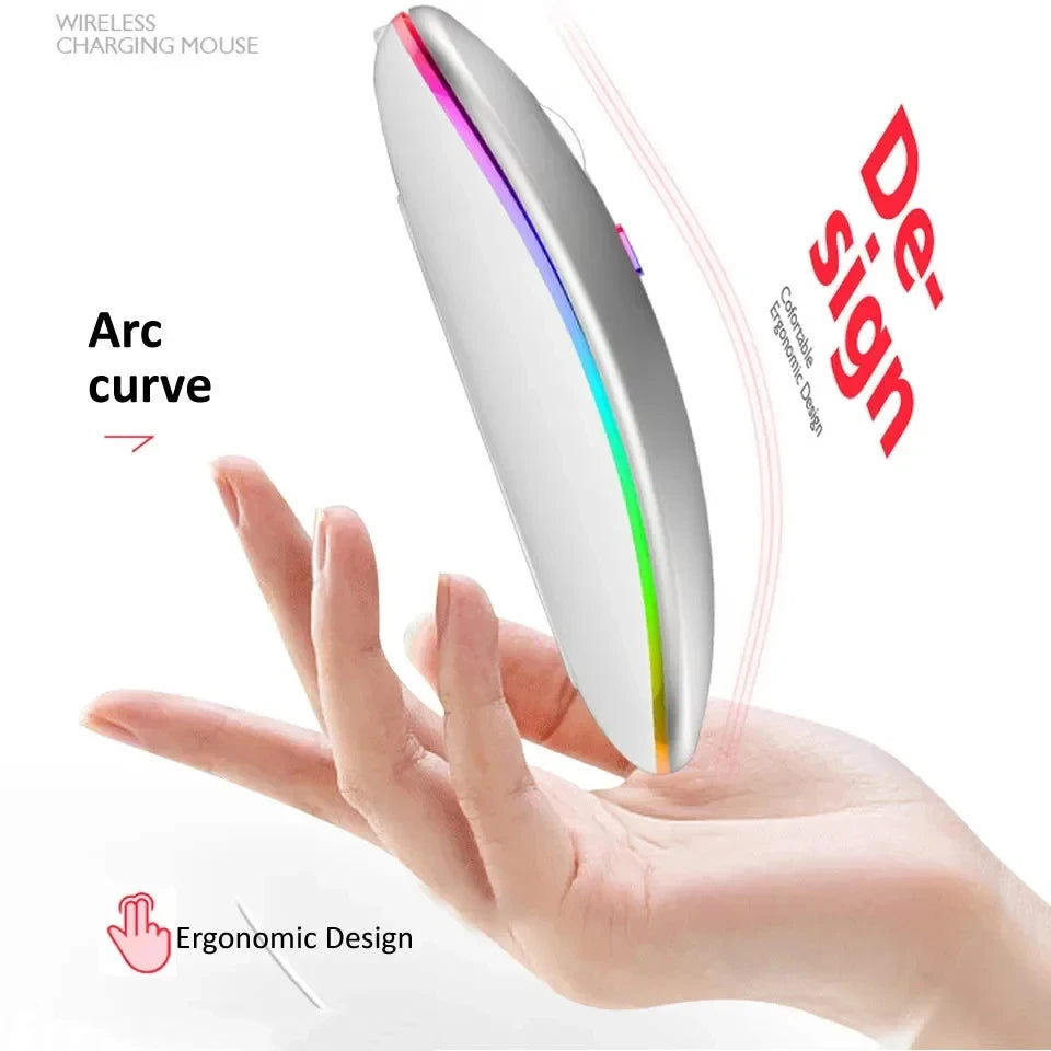 🖱️ ✨ Glomexia Dual-Mode Wireless Mouse (Bluetooth + 2.4G)