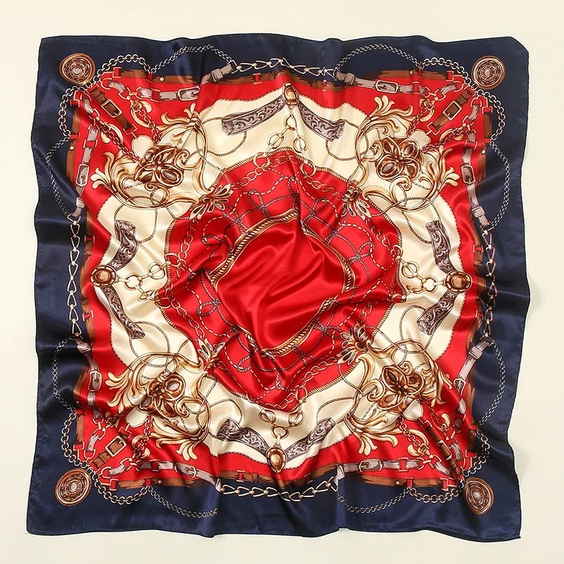 Premium 90x90 Paisley Fashion Scarf | Women Headband | GLOMEXIA