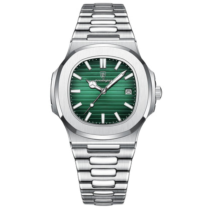 ⌚ POEDAGAR Square Quartz Watch for Men