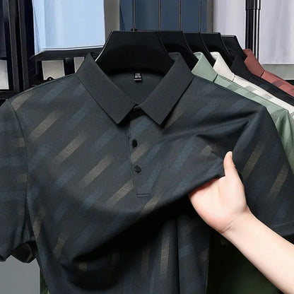 👔✨ Men’s Printed Polo Shirt | Business Casual 😎