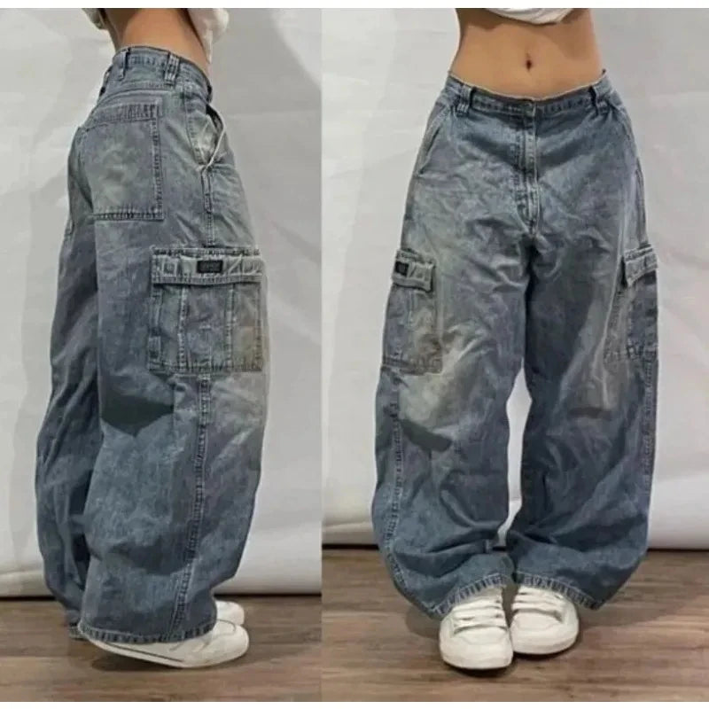 Glomexia Y2K Baggy Punk Jeans 🖤