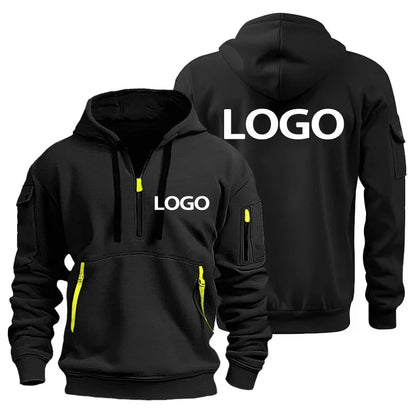Glomexia Men’s Sports Hoodie – Zipper Sweatshirt with Arm Pocket
