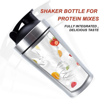 🥤 Stainless Steel Protein Shaker Bottle – Leak Proof Gym Fitness Cup