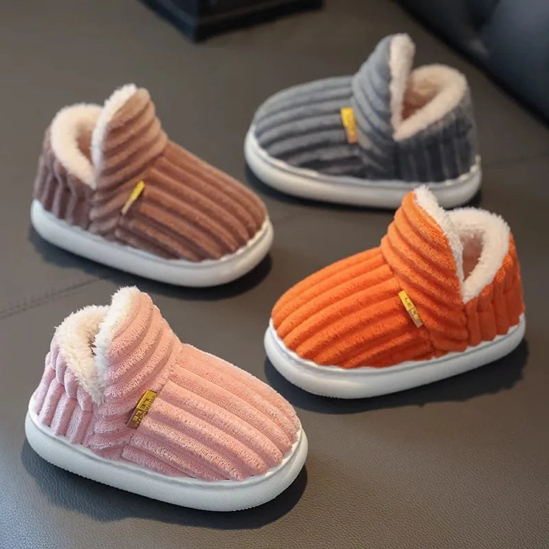 Kids Winter Plush Slippers ❄️🥿 | Anti-Slip Unisex Indoor