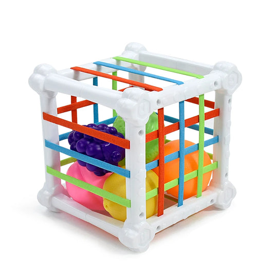 Montessori Sensory Shape Sorter Cube – Baby Learning Toy