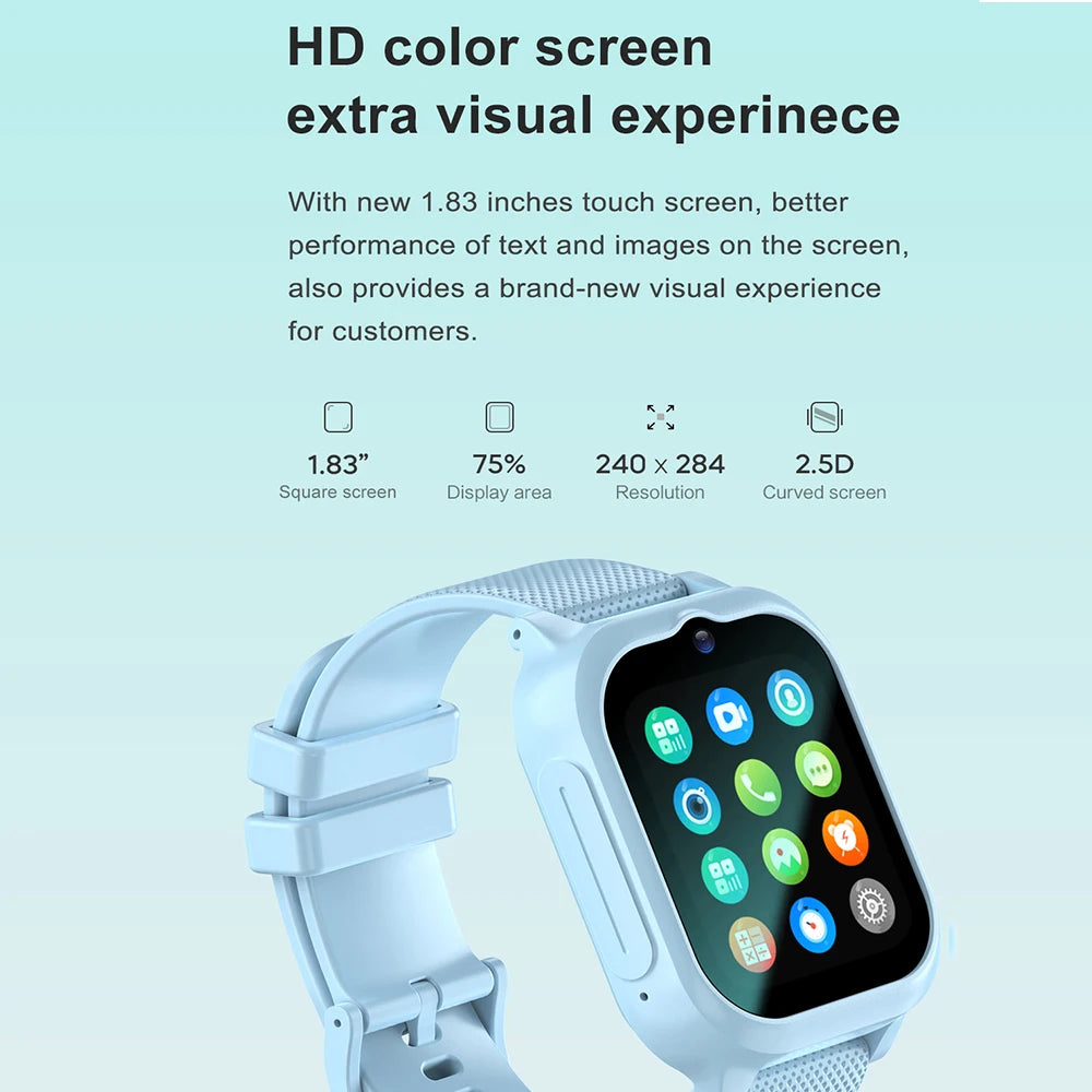 Kids 4G GPS Smartwatch – Video Call, SOS & Location Tracker