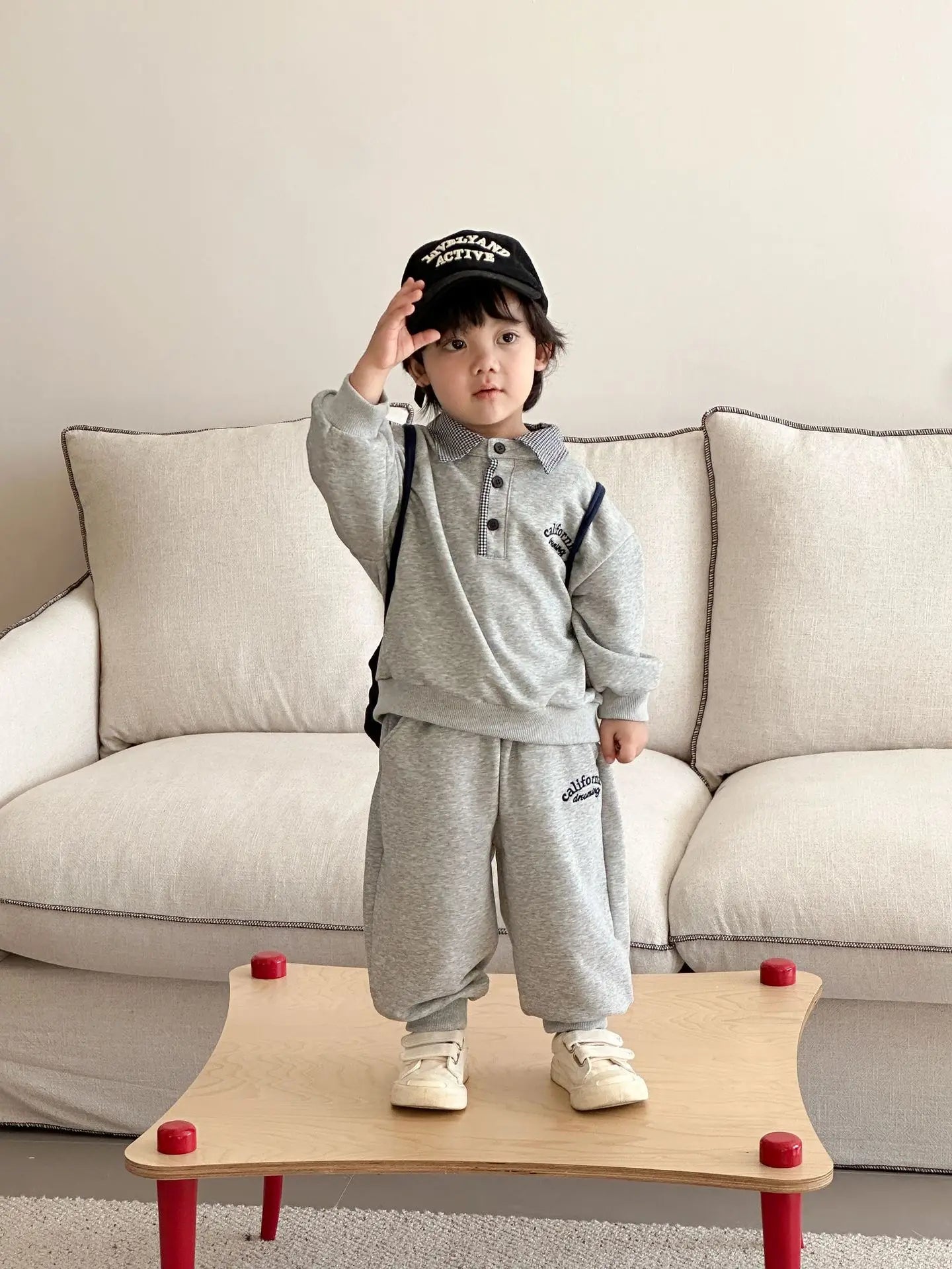 🧒👧 Kids Letter Print Clothing Set – Korean Style Unisex Outfit