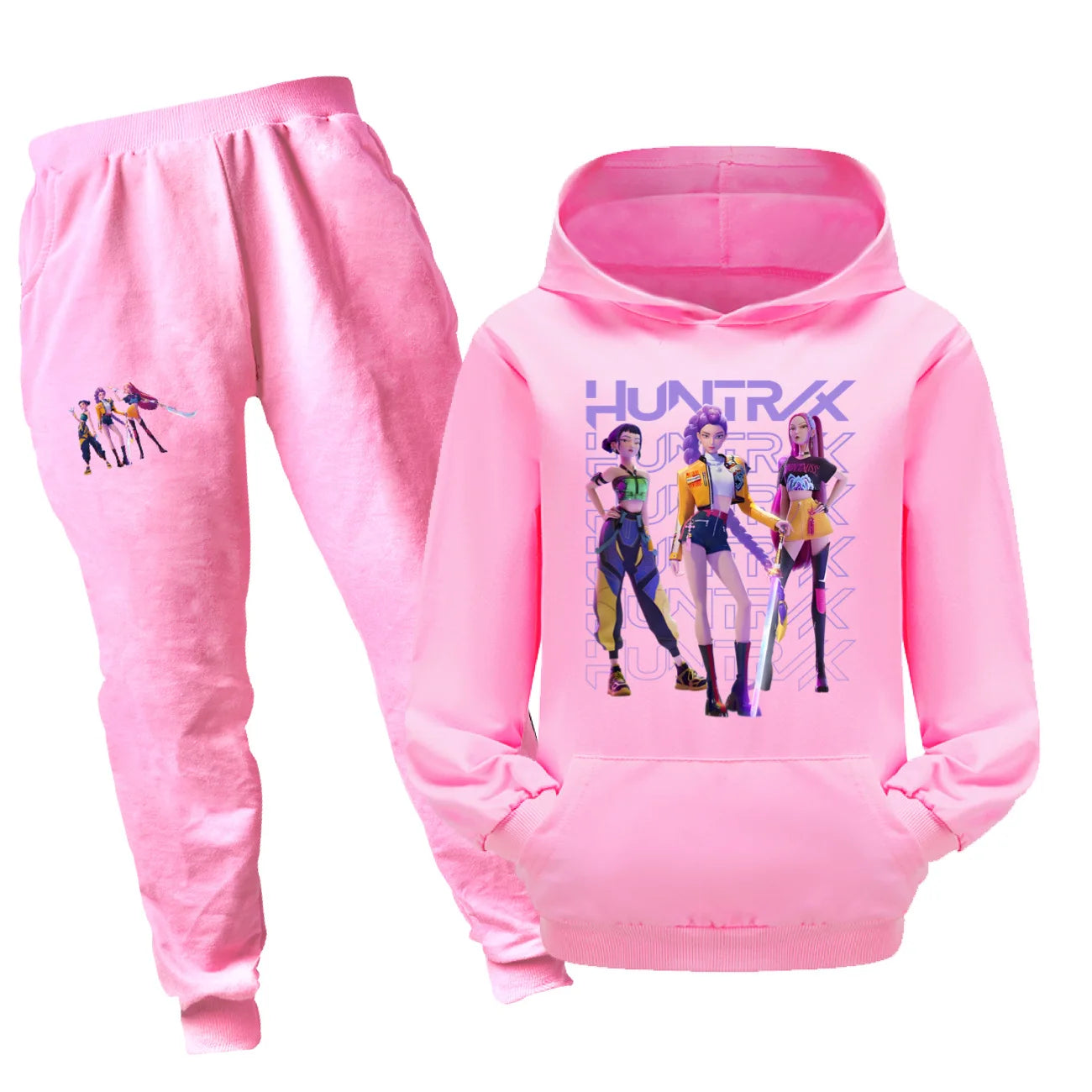 Glomexia Cartoon Hoodie Set – Teen Autumn Streetwear