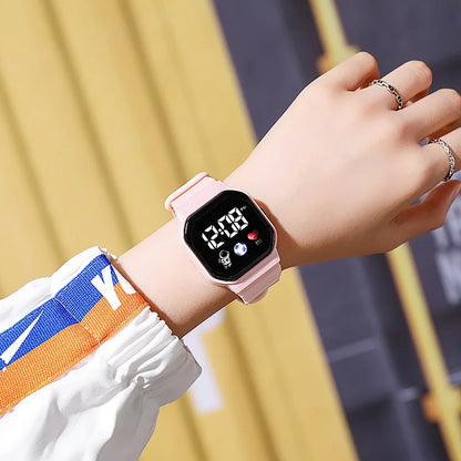 ⌚ Kids LED Sports Digital Watch | Waterproof Square Dial Watch for Boys & Girls 🚀