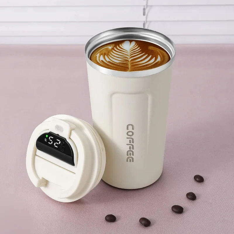 🌡️ Smart LED Temperature Thermos Cup (450ML) ☕✨