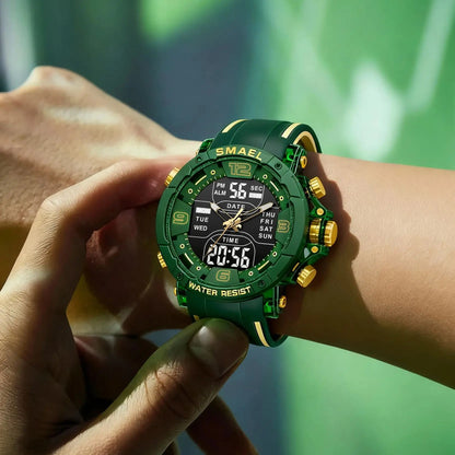 Men’s Analog Digital Sports Watch – Shock Resistant & Waterproof