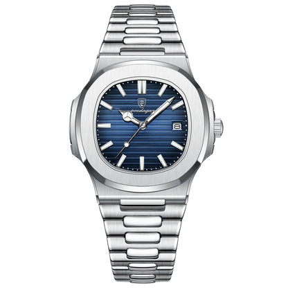 ⌚ POEDAGAR Square Quartz Watch for Men