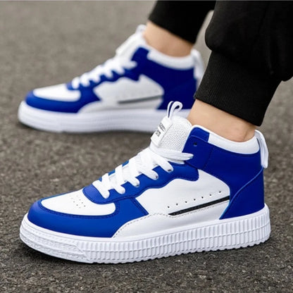 Men’s Patchwork Lace-Up Casual Shoes