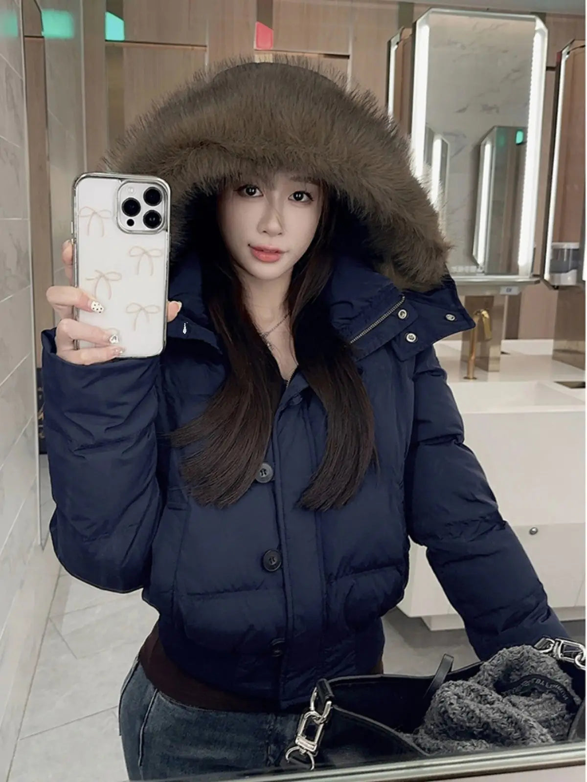 Women’s Hooded Puffer Jacket ❄️ Winter Korean Style