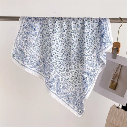 Women’s Luxury Floral Printed Silk Scarf