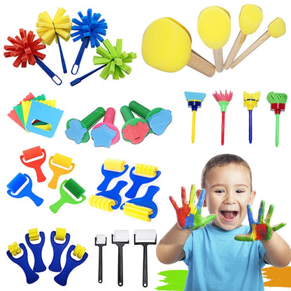 Kids EVA Painting Sponge Brush & Stamp Set