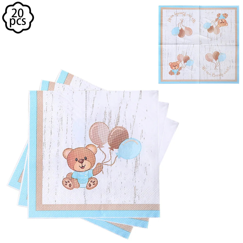 Premium Teddy Bear Birthday Balloon Decoration Set