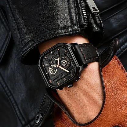 ⌚ Men’s Minimalist Quartz Leather Watch ✨
🕰️ Product Description
