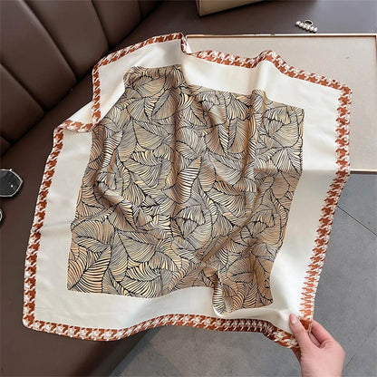 Women’s Luxury Floral Printed Silk Scarf