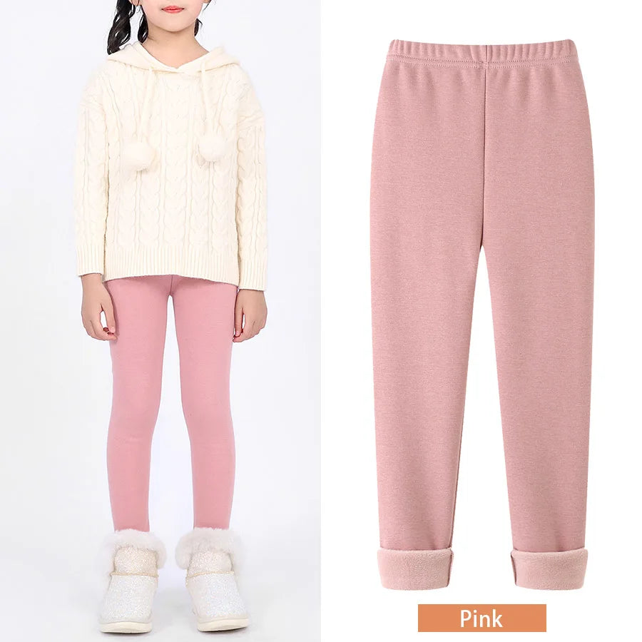 ❄️ CozyFlex Girls Thermal Leggings 🧦
