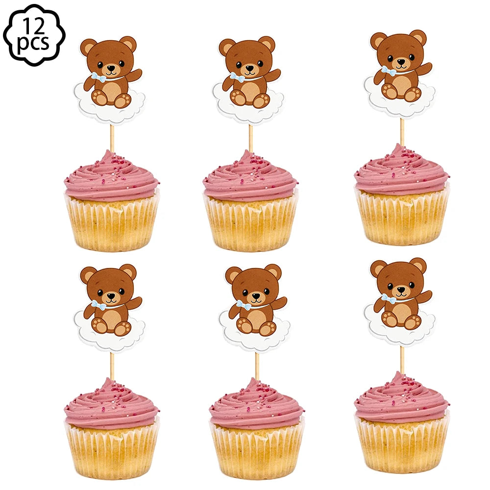 Premium Teddy Bear Birthday Balloon Decoration Set